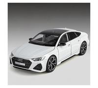 JINGDEE Modello di auto decorativa Modello di auto in lega pressofusa in scala 1:18 for RS7 Sportback, regalo for feste di Natale perfetto per fare un regalo(White)