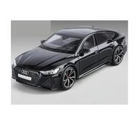 JINGDEE Modello di auto decorativa Modello di auto in lega pressofusa in scala 1:18 for RS7 Sportback, regalo for feste di Natale perfetto per fare un regalo(Black)
