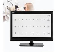 JINGEDD Tabella Ottica oculistica Elettronica LCD da 18,5/21,5 Pollici, Tabella dell'acuità visiva Digitale, con Oltre 44 obiettivi visivi e 5 metodi di visualizzazione, per Clinica oftalmica 18.5in