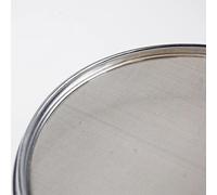 JINGERL 1 Set Lid + Bottom + Test Sieve Dias 20 cm Cover e contenitore zincato for laboratorio Ispettore di campionamento Pharmacopeia Siete (Capacity : 150 mesh(0.1mm))