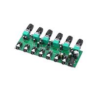 JINGERL Scheda di miscelazione del distributore audio del miscelatore stereo a 6 vie con controllo del volume indipendente DC5-24V 1PC 6. Ingressi 1 uscita