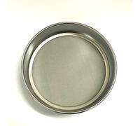 JINGERL Setaccio da Cucina in Acciaio Inossidabile, Diametro 20 cm, Altezza 4,5 cm, Filtro Mesh 250, Telaio Cromato