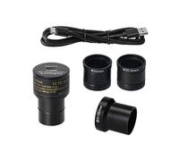 JINGFENG Oculare elettronico digitale IMX377 CMOS Fotocamera per microscopio USB FHD 4K USB 2.0 a colori Fotocamera digitale da 8 MP Driver gratuito per microscopio o telescopio