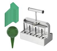 JINGFENG Soil Blocker Soil Block Maker Kit di strumenti per il blocco del suolo a 8 celle da 2 pollici con 3 dimensioni di perni per semi Maniglia con impugnatura comoda Blocchi di terreno per la semi