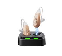 JINGHAO Amplificatore audio ricaricabile - Coppia di amplificatori sonori personali per contorni auricolari