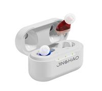 JINGHAO Amplificatore audio ricaricabile - Miglioratore vocale per TV e conversazioni con caricabatterie portatile (confezione da 2)