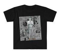Jinghui Legoshi Beastars Anime Manga Wolf Rabbit Animals T-Shirt Black Mens Tee Unisex Shirt Size M