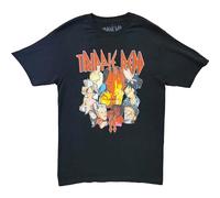 Jinghui Men's Trippie Red Faces Hip Hop Rap Devil Black Rapper Tee T-Shirt Size M