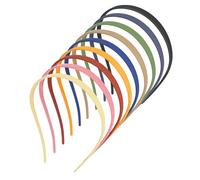 JINGIHE 9 fasce per capelli, fascia per occhiali da sole con denti per donne e ragazze, in plastica, senza pressione, per chi indossa occhiali, comoda fascia per capelli senza mal di testa, accessori