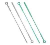 JINGIHE Confezione Da 4 Spazzole Per Cannucce In Silicone, Riutilizzabile, Extra Lunghe, Scovolino Bottiglie, Pulizia Profonda Sicura, 6mm E 8mm, Grigio E Verde, Per Vetro Metallo Cucina Viaggio