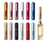 JINGIHE Set di 12 nebulizzatori ricaricabili da viaggio, mini flaconi di ricarica per profumo, 5 ml, deodoranti vuoti per donne e uomini, vacanze, attività all'aria aperta, viaggi d'affari