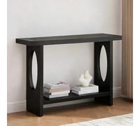 JINGJIAOPLSD Console Ingresso Moderna in Legno Massello, Mobiletto Ingresso Stretto a Due Ripiani per Ingresso, Dietro Il Divano, Soggiorno, Atrio, Facile da Montare(100x30x80cm/39.4x11.8x31.5in)