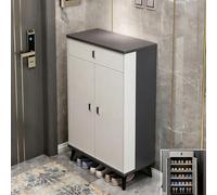 JINGJIAOPLSD Scarpiera Armadio con Ante e Cassetto, Mobile Porta Scarpe Moderno di Scarpiere con Ripiani Regolabili per L'ingresso, Il Corridoio o L'atrio