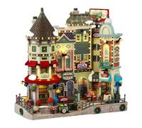 LEMAX Edificio illuminato led "Jingle Bell Bazaar" in resina H26 x 27 x 14 cm
