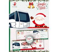 Jingle Bell Bus Tickets - Christmas Pretend Play Activity for Kids: Pretend Play Bus Tickets for Hours of Christmas-Themed Imaginative Fun and Holiday Adventures | Itz for Kidz