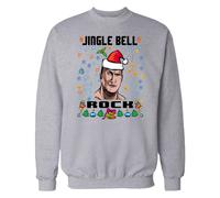 Jingle Bell Rock The Rock Ispirato Natale Maglione'/T-Shirt 2024