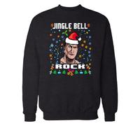 Jingle Bell Rock The Rock Ispirato Natale Maglione'/T-Shirt 2024