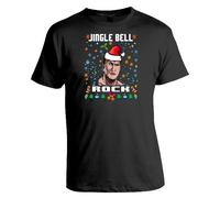 Jingle Bell Rock The Rock Ispirato Natale Maglione'/T-Shirt 2024
