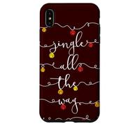 Jingle Bells Jingle All The Way Slitta Campane Natale Custodia per iPhone XS Max
