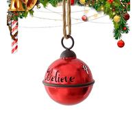 Jingle Bells metallici di Natale - Ciondolo rustico da appendere con spago, tradizionale ornamento invernale | Decorazione Per Esterni Interni Casa Giardino | Elemento festivo per la porta finestra de