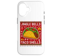Jingle Bells Taco Shells Funny Christmas Tacos Lover Custodia per iPhone 16