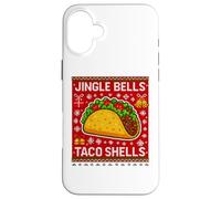 Jingle Bells Taco Shells Funny Christmas Tacos Lover Custodia per iPhone 16 Plus