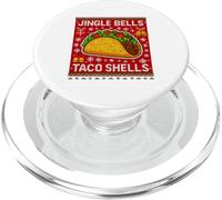 Jingle Bells Taco Shells Funny Christmas Tacos Lover PopSockets PopGrip per MagSafe