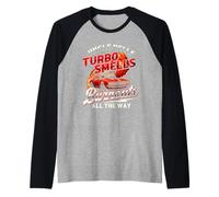 Jingle Bells Turbo Odora Burnouts all The Way Car Guy Xmas Maglia con Maniche Raglan