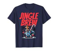 Jingle Brew Hot Cocoa Divertente Costume di Natale Maglietta