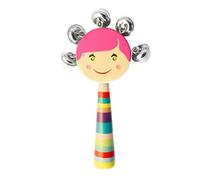 Jingle Hand Bells For Children - Bambini Suonano Campane | Shaker In Jingle Stick Legno, Giocattoli Musicali Di Cartoni Animati Leggeri, Giocattolo Del Naso Shaker Per Casa, Scuola Materna E Crèc