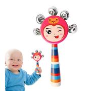 Jingle Hand Bells per, li gioca a campane - Campane a mano Smile Jingle | Strumenti musicali per cartoni animati, giocattoli musicali leggeri per regali di festa