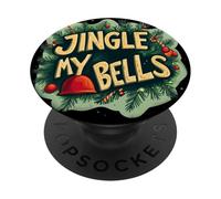 Jingle my Bells Emblema per divertente Notte di Natale cattivo PopSockets PopGrip Adesivo