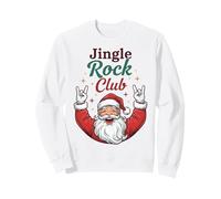 Jingle Rock Club Santa Christmas Fun Rocker Rock On Felpa