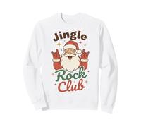 Jingle Rock Club Santa Christmas Fun Rocker Rock On Felpa