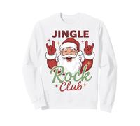 Jingle Rock Club Santa Christmas Fun Rocker Rock On Felpa