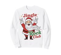 Jingle Rock Club Santa Christmas Fun Rocker Rock On Felpa