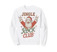 Jingle Rock Club Santa Christmas Fun Rocker Rock On Felpa