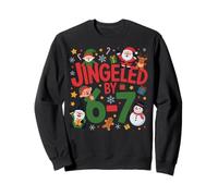 Jingled by 67 Funny Six Seven Meme Funny Christmas Felpa