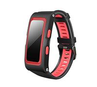 JINGLIANG 0.96 Pollici OLED Touch Screen GPS Track Record Intelligente Bracciale, IP67 Impermeabile, Pressione Supporto Contapassi/Heart Rate Monitor/sanguigna Monitor/Notifica ricordare a/Chi