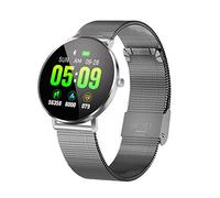 JINGLIANG Acciaio Intelligente Bracciale Cinturino TFT a Colori da 1,3 Pollici, Supporto Chiamata di promemoria/Monitoraggio della frequenza cardiaca/Blood Pressure Monitoring/Sleep Monitoraggio