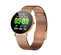 JINGLIANG Acciaio Intelligente Bracciale Cinturino TFT a Colori da 1,3 Pollici, Supporto Chiamata di promemoria/Monitoraggio della frequenza cardiaca/Blood Pressure Monitoring/Sleep Monitoraggio