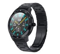 JINGLIANG Supporto Chiamata di promemoria/Blood Pressure Monitoring/Sleep Monitoring Screen (Nero), 1.3 Pollici TFT a Colori Cinturino dell'Acciaio Inossidabile Chic Guarda (Colore : Black)