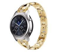 JINGLIANG ZHUGUOLONG for Samsung GearS3 / Ticwatch PRO/Huawei GT Universale 22 Millimetri di Metallo Diamante della Cinghia (Il Nero) (Colore : Rose Gold)