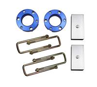 JINGLING 32 MM Sospensione anteriore 51 MM Blocchi di sospensione posteriori Kit di sollevamento per Hilux Vigo 2004-2019 UBolt Kit adattatore di sollevamento Molla (Anteriore e Posteriore)