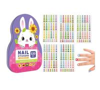 JINGLING Adesivi per unghie per bambini, 520 pezzi, per ragazze, bambini, figlie e bambini