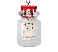 JINGLING Adotta un fantasma, spirito di bottiglia, collana di Halloween, gioielli di Halloween, la collana di fantasma, spirito intrappolato in una bottiglia, dolce collana fantasma per e ragazze