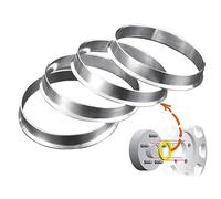 JINGLING Anelli di Centraggio per Mozzo 74,1 a 57,1 OD=74,1mm ID=57,1mm Anello Centrale per Cerchio Ruota in Lega di Alluminio 4PZ 1 Anno di Garanzia