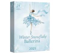 JINGLING Ballerina, calendario 'Avvento, 24 giorni, in acrilico 2D, per danza classica, decorazione natalizia, per adulti, famiglia, amici, ragazze, figlie e ragazzi