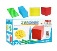 JINGLING Base Dieci | 122 pezzi giocattoli educativi - Supporta i bambini nell'apprendimento della matematica con di base - Per aula homeschooling party ragazze bambini