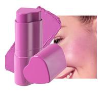 JINGLING Bastone per guance, fard a forma di cuore | Crema Blush 2 in 1 per gli occhi | per le donne, per le ragazze, per i viaggi, per il viso, trucco bellezza naturale, per gli occhi, per le labbra,